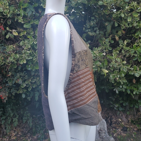 Oversized patchwork vest - Picture 8 of 9